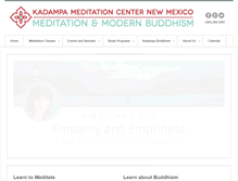 Tablet Screenshot of meditationinnewmexico.org